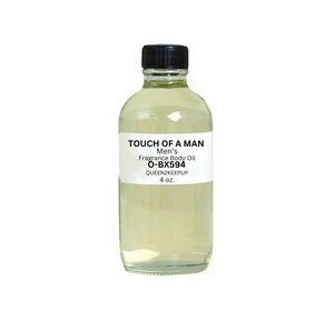 Touch Of A Man (Men) Body Oil 4 oz Fragrance All Natural Scent